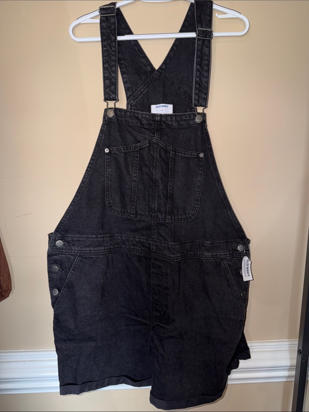 Old Navy Black Denim Overall